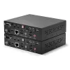 Lindy 100m Cat.6 Dual Head HDMI, USB i RS-232 Extender, Nadajnik i odbiornik, Przewodowy, 100 m, Cat6, 1920 x 1080 pikseli, Czarny