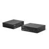 Lindy 100m Cat.6 Dual Head HDMI, USB i RS-232 Extender, Nadajnik i odbiornik, Przewodowy, 100 m, Cat6, 1920 x 1080 pikseli, Czarny