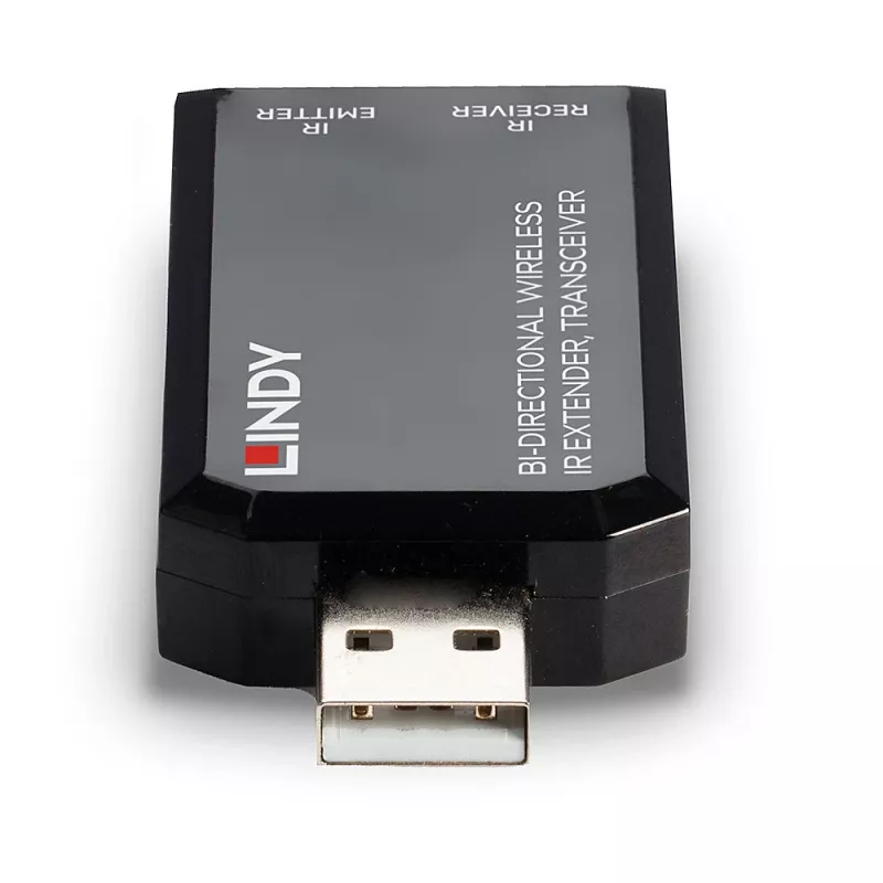 Lindy Bi-directional Wireless IR Extender, transceiver, AV transmitter & transceiver, 150 m, Wired, Czarny