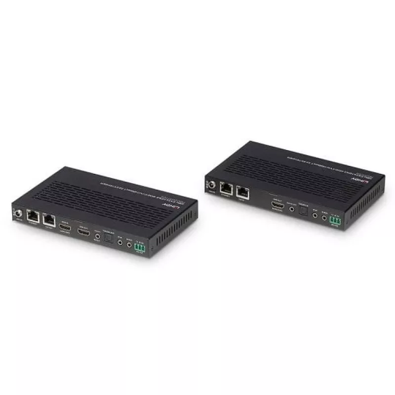 Lindy 100m Cat.6A HDMI 4K60, Audio, IR i RS-232 HDBaseT 3.0 KVM Extender