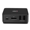 Lindy 2-portowy KVM Typ C, DisplayPort 1.2, 3840 x 2160 pikseli, 4K Ultra HD, Szary