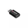 Lindy USB 3.2 Typ C na C Blokada danych 100 W, USB Typ C, USB Typ C, Czarny