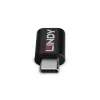 Lindy USB 3.2 Typ C na C Blokada danych 100 W, USB Typ C, USB Typ C, Czarny