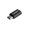 Lindy USB 3.2 Typ C na C Blokada danych 100 W, USB Typ C, USB Typ C, Czarny