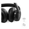 Hama BT700 Headset Wireless Head-band Calls/Music USB Type-C Bluetooth Czarny