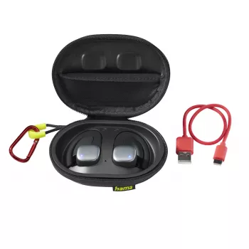 Słuchawki Hama Spirit Athletics True Wireless Stereo (TWS) Ear-hook Sports Bluetooth Czarny