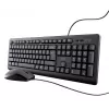 Trust TKM-250 klawiatura Mysz w zestawie Biurowa USB QWERTZ niemiecka Czarna