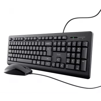Trust TKM-250 klawiatura Mysz w zestawie Biurowa USB QWERTZ niemiecka Czarna