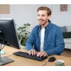 Trust TKM-250 klawiatura Mysz w zestawie Biurowa USB QWERTZ niemiecka Czarna