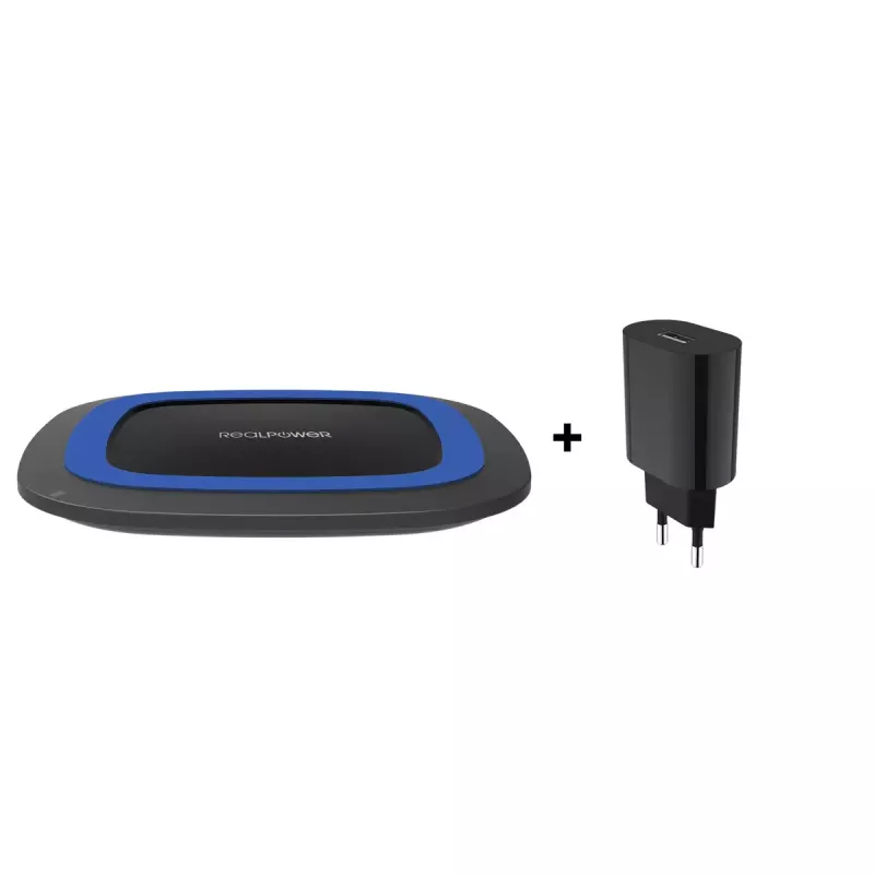 Charger Indoor RealPower FreeCharge-10 Smartphone Czarny