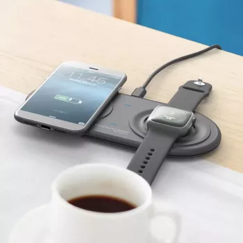 RealPower ChargeAIR Duo Smartphone Smartwatch Czarny USB Indoor Charger