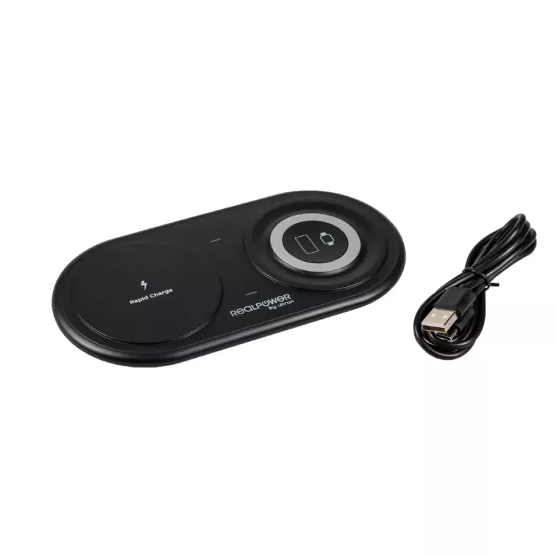 RealPower ChargeAIR Duo Smartphone Smartwatch Czarny USB Indoor Charger