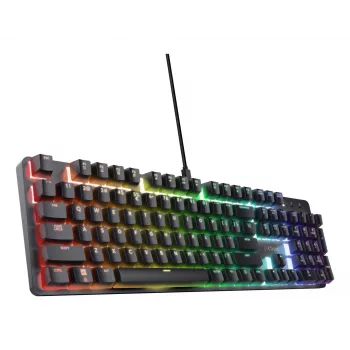 Gaming klawiatura Trust GXT 871 Zora Mechaniczna USB RGB Czarna