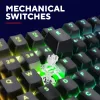 Gaming klawiatura Trust GXT 871 Zora Mechaniczna USB RGB Czarna