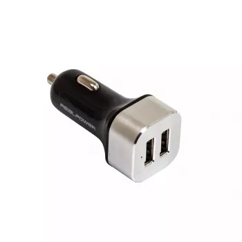 Ładowarka do urządzeń mobilnych RealPower 176635 uniwersalna czarna srebrna