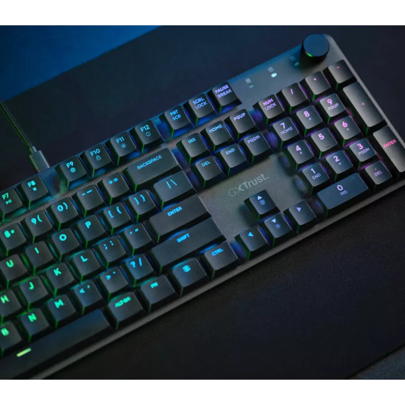 Klawiatura gamingowa Trust GXT 866 Torix mechaniczna USB QWERTZ czarna