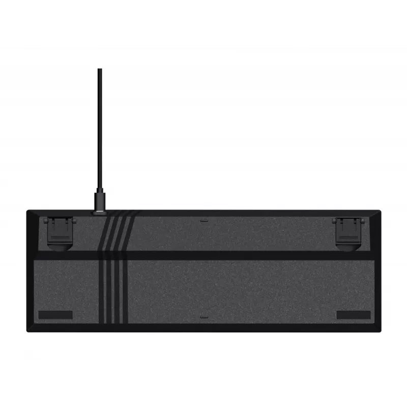 Trust GXT 867 Acira Klawiatura Gamingowa USB QWERTZ Niemiecka Czarny Szary 60% Mechaniczna RGB