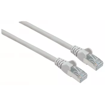 Intellinet Network kabel krosowy, Cat6, 20m, szary, miedź, S/FTP, LSOH / LSZH, PVC, RJ45, pozłacane styki, bez zaczepów, osłonięty, dożywotnia gwarancja