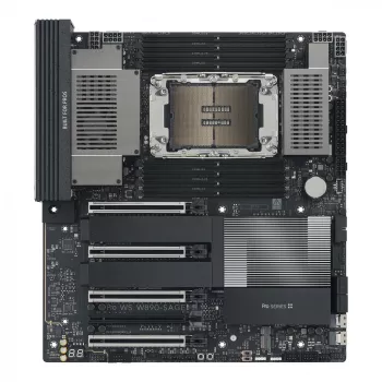 Płyta główna ASUS PRO WS W890-SAGE — Intel W890, LGA 4710-2, CEB, 8× DIMM, DDR5, Quad-channel, 2.5G i 10G Ethernet