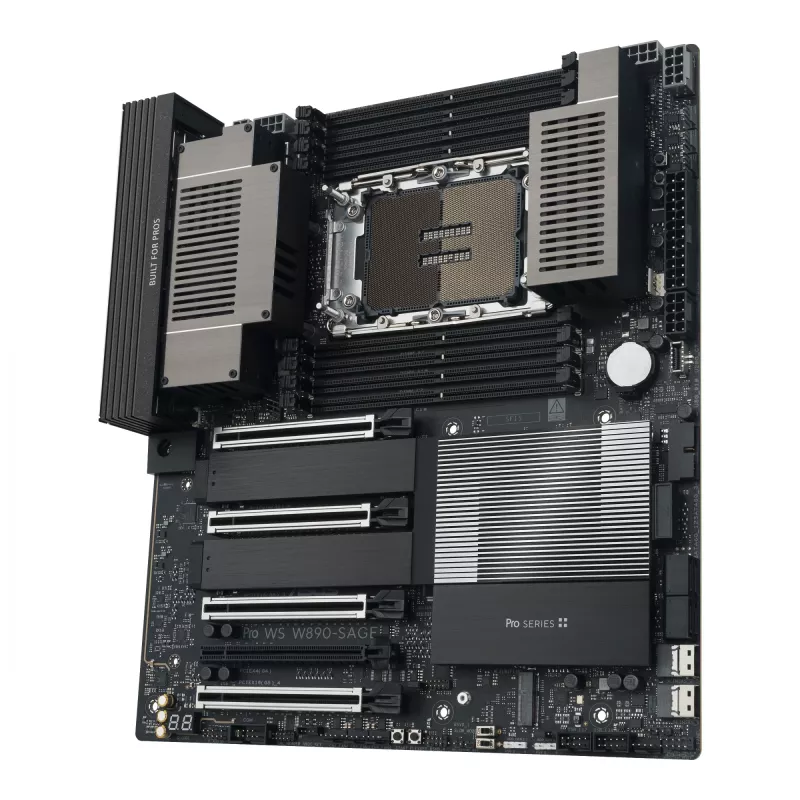 Płyta główna ASUS PRO WS W890-SAGE — Intel W890, LGA 4710-2, CEB, 8× DIMM, DDR5, Quad-channel, 2.5G i 10G Ethernet
