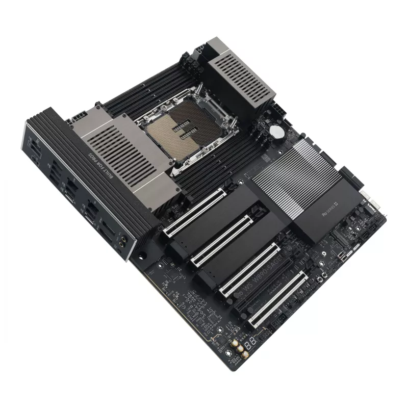 Płyta główna ASUS PRO WS W890-SAGE — Intel W890, LGA 4710-2, CEB, 8× DIMM, DDR5, Quad-channel, 2.5G i 10G Ethernet
