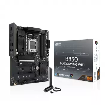 Płyta główna ASUS B850 MAX GAMING WIFI Socket AM5 ATX, AMD B850, DDR5, 4 DIMM, 256 GB, Wi‑Fi 6E, Ethernet 2,5 Gb