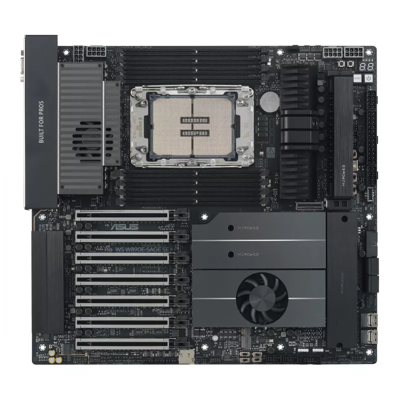 Płyta główna ASUS Pro WS W890E-SAGE SE — Intel W890, LGA 4710-2, EEB, 8x DIMM DDR5, ośmiokanałowa, 10GbE