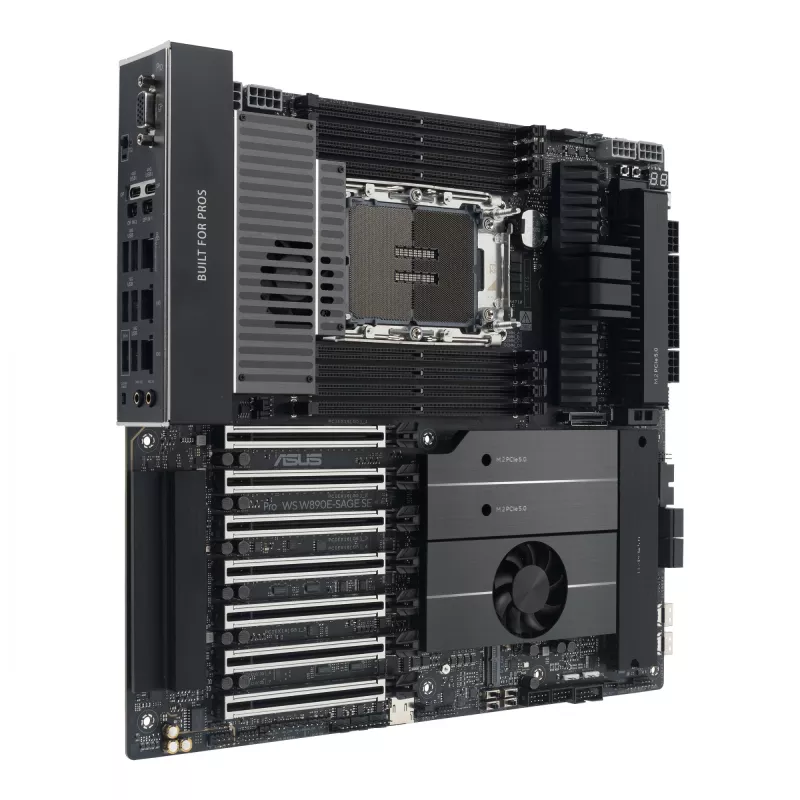 Płyta główna ASUS Pro WS W890E-SAGE SE — Intel W890, LGA 4710-2, EEB, 8x DIMM DDR5, ośmiokanałowa, 10GbE