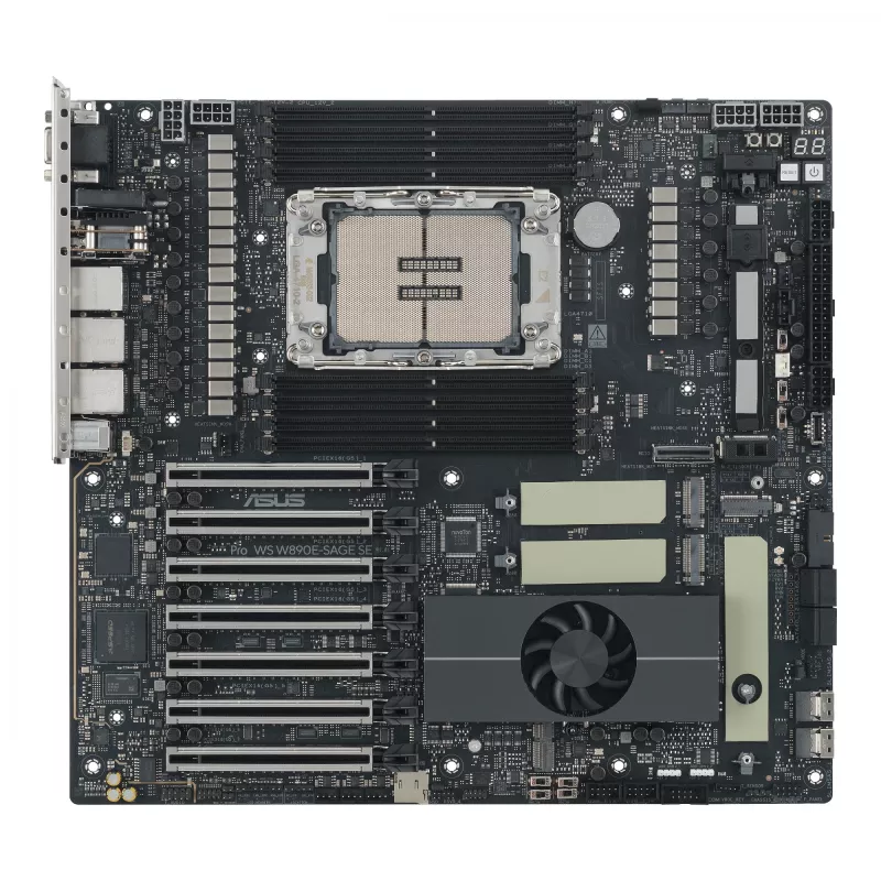Płyta główna ASUS Pro WS W890E-SAGE SE — Intel W890, LGA 4710-2, EEB, 8x DIMM DDR5, ośmiokanałowa, 10GbE
