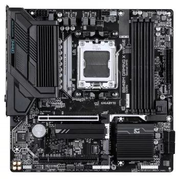 Płyta główna GIGABYTE B840M GAMING X WIFI6E - procesory AMD Ryzen 9000, VRM 8+2+2 fazy, do 8200 MHz DDR5 (O.C), 2x PCIe 4.0 M.2, Wi-Fi 6E, LAN 2.5GbE, USB 3.2 Gen 1
