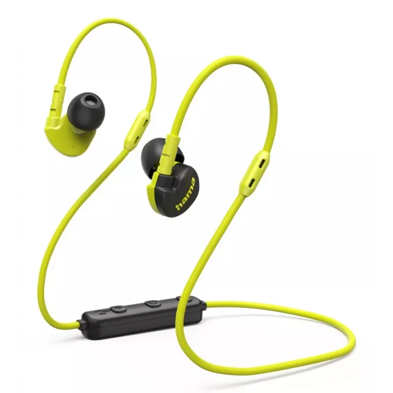 Hama Freedom Athletics III Headset Wireless Ear-hook, In-ear Sports Bluetooth Czarny, żółty