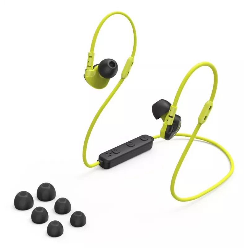 Hama Freedom Athletics III Headset Wireless Ear-hook, In-ear Sports Bluetooth Czarny, żółty