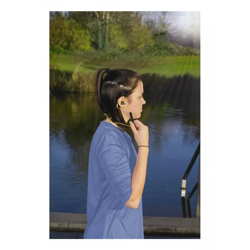 Hama Freedom Athletics III Headset Wireless Ear-hook, In-ear Sports Bluetooth Czarny, żółty