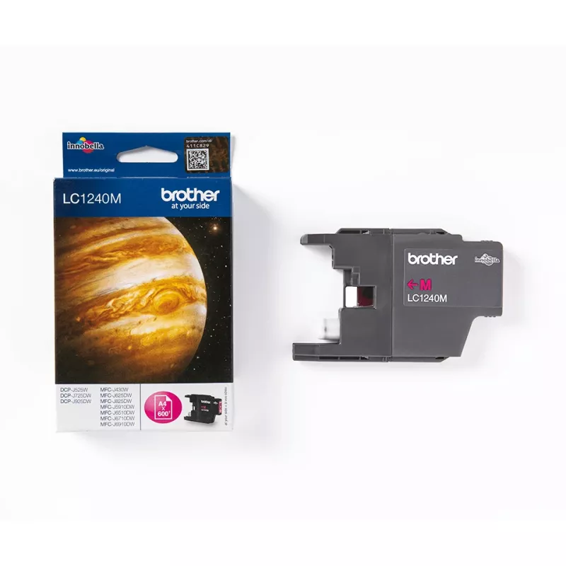Kasetka z tuszem Brother LC1240M 1 szt. Oryginalna magenta