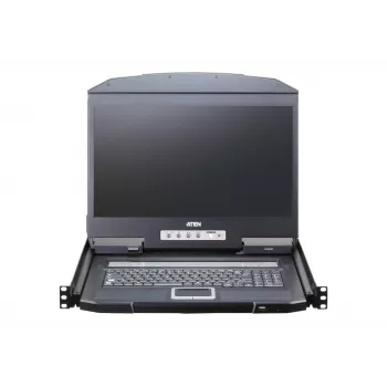 Konsola rack ATEN CL3116NX 47 cm (18,5 cala) LCD 1366x768 USB/PS2 VGA 1U Metal/Plastik Czarny