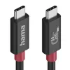 Kabel Hama USB-C, e-marker, USB4 Gen4, 80 Gbit/s, 5 A, 240 W, 1,00 m