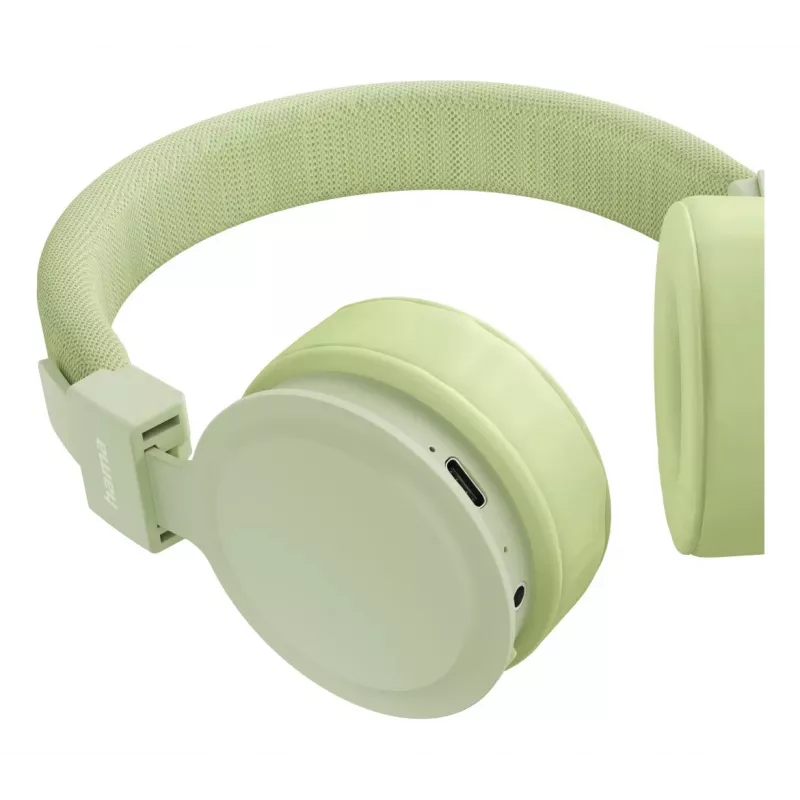 Hama Freedom Lit III Zestaw słuchawkowy Bezprzewodowy Nagłowny Rozmowy/Muzyka USB Type-C Bluetooth Zielony