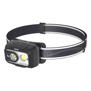 Hama HL500-C Czarna, Szara Opaska na głowę Latarka czołowa LED