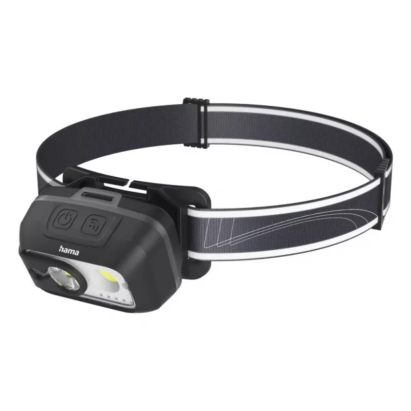 Hama HL500-C Czarna, Szara Opaska na głowę Latarka czołowa LED