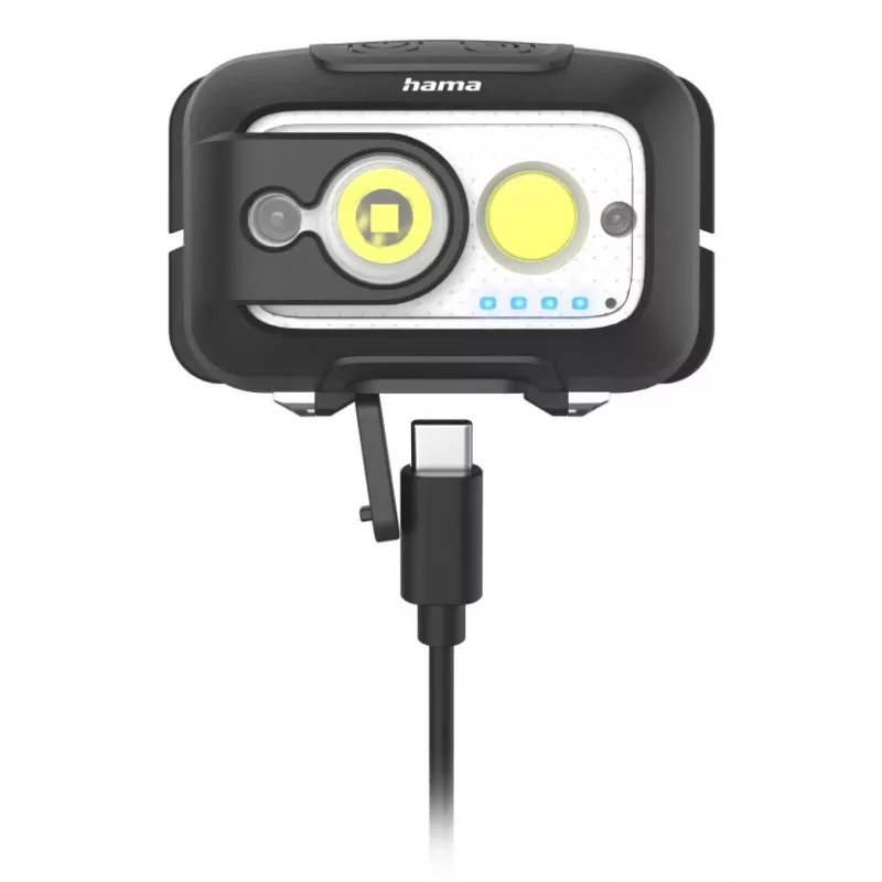 Hama HL500-C Czarna, Szara Opaska na głowę Latarka czołowa LED