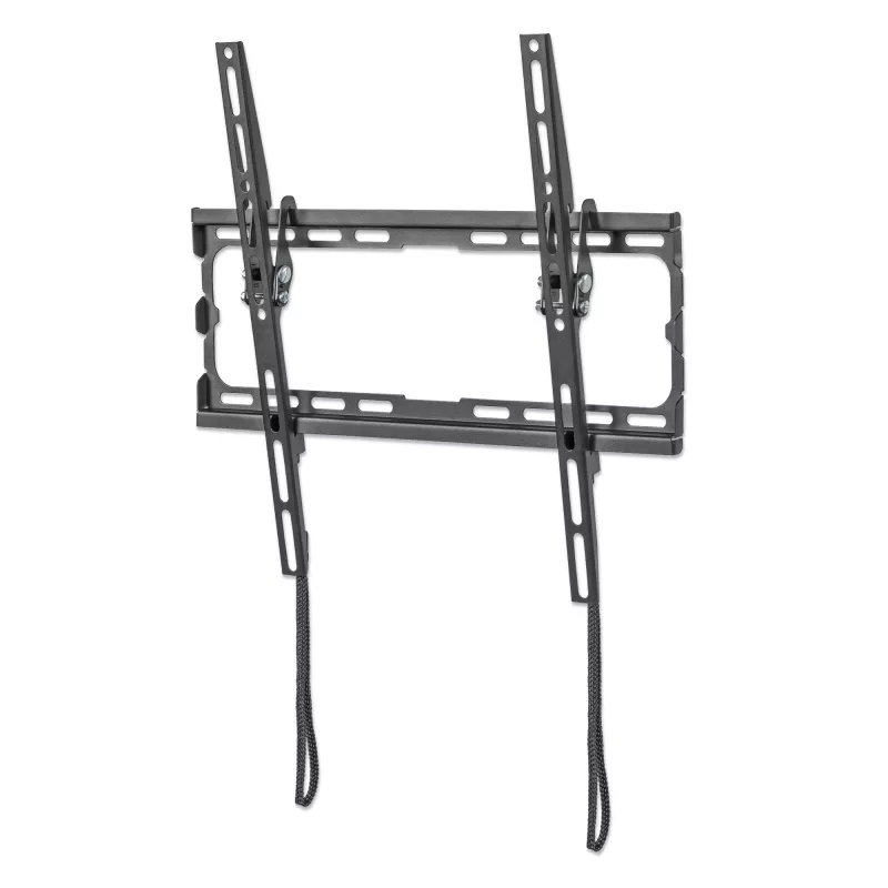 Manhattan Wall Mount for TV & Monitors (Tiltable), For screens 32 inch to 55 inch, VESA compatibility: all between 200x200mm to 400x400mm - check the dimensions of the four mounting holes on back of screen to ensure it fits, Max 35kg, Czarny, Bracket