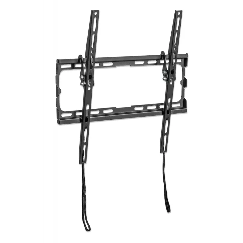 Manhattan Wall Mount for TV & Monitors (Tiltable), For screens 32 inch to 55 inch, VESA compatibility: all between 200x200mm to 400x400mm - check the dimensions of the four mounting holes on back of screen to ensure it fits, Max 35kg, Czarny, Bracket