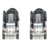 Intellinet kabel krosowy sieciowy, kat.6, 0,5m, czarny, CCA, U/UTP, PVC, RJ45, pozłacane styki, bezzaczepowa osłona, odciążka, dożywotnia gwarancja