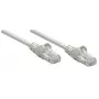 Kabel krosowy sieciowy Intellinet, kat. 6, 10 m, szary, CCA, U/UTP, PVC, RJ45, pozłacane styki, odczep bezkolizyjny, osłonka, dożywotnia gwarancja