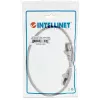 Intellinet Network kabel krosowy, Cat6, 0.5m, Szary, Miedź, S/FTP, LSOH / LSZH, PVC, RJ45, Złocone Styki, Bezzaczepowa, Osłonięta, Dożywotnia Gwarancja
