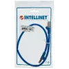 Kabel sieciowy Intellinet, Cat6, 0,5 m, niebieski, miedź, S/FTP, LSOH/LSZH, PVC, RJ45, pozłacane styki, bez zaczepów, osłona, dożywotnia gwarancja