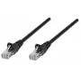 Intellinet Network kabel krosowy, Cat6, 0,25 m, czarny, miedź, S/FTP, LSOH / LSZH, PVC, RJ45, pozłacane styki, bez zaczepów, osłona, dożywotnia gwarancja