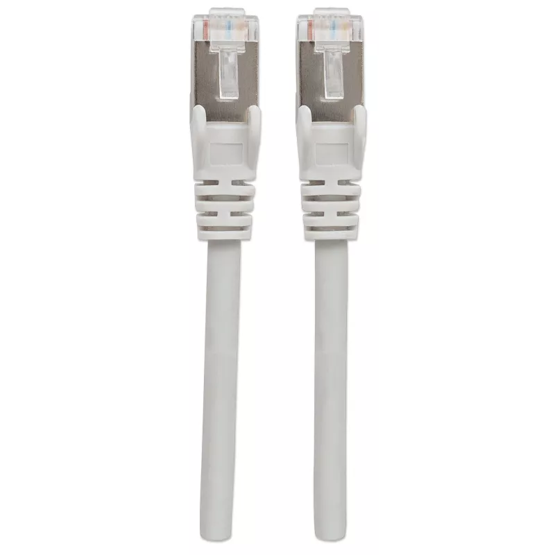 Intellinet sieciowy Patch kabel, Cat6, 0.25m, szary, miedź, S/FTP, LSOH / LSZH, PVC, RJ45, pozłacane styki, bezzaczepowa, z osłoną wtyku, dożywotnia gwarancja