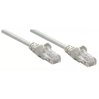 Intellinet sieciowy kabel krosowy, Kat.6, 1,5m, szary, miedź, S/FTP, LSOH / LSZH, PVC, RJ45, pozłacane styki, Snagless, osłona, dożywotnia gwarancja