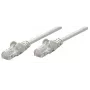 Intellinet Network kabel krosowy, Cat5e, 0,25 m, Szary, CCA, SF/UTP, PVC, RJ45, Pozłacane styki, Snagless, Osłonka, Dożywotnia gwarancja